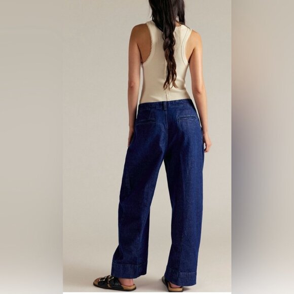 nwt FREE PEOPLE WE THE FREE ORVY new spin trouser jeans 28 short - Picture 2 of 3